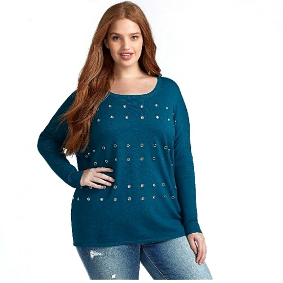 Lane Bryant Sweaters - 💓SOLD💓LANE Bryant $70 NEW Grommet Sweater